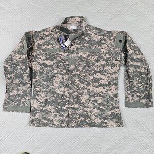 Defender M Men's Size Lrg Flame Resistant Camo BDU Full Zip Army Military Jacket